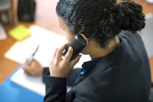 receptionist records subpoena preparation info via phone